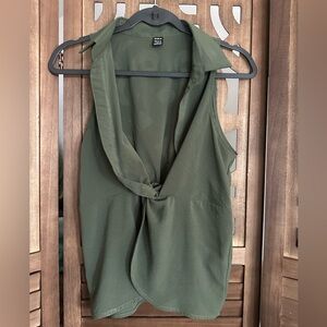 SHEIN Green Sleeveless Top- Size L